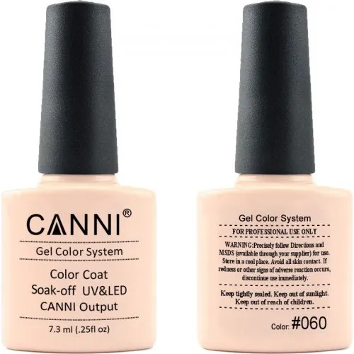 Canni Gel Color System 060 Light Nude Pink 7.3ml-ημιμόνιμο βερνίκι