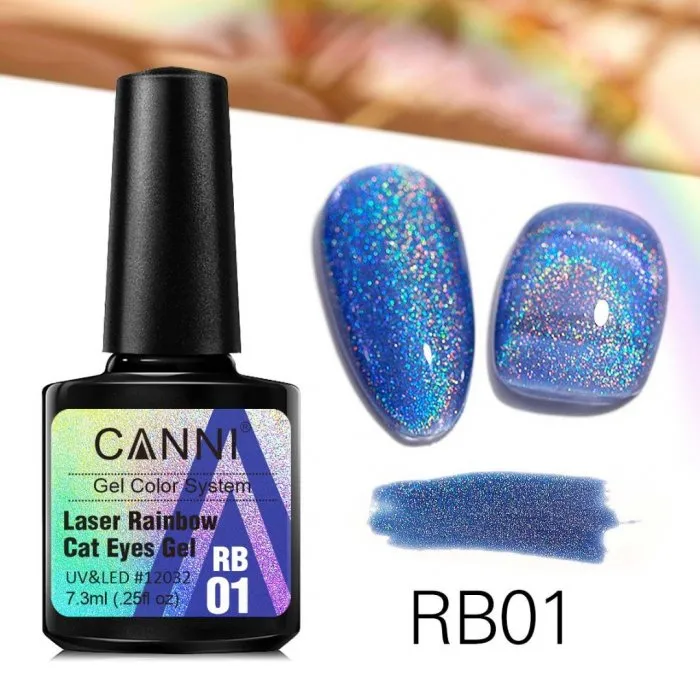 CANNI Laser Rainbow Cat Eyes Gel RB01