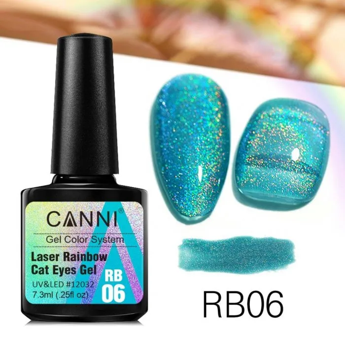 CANNI Laser Rainbow Cat Eyes Gel RB06