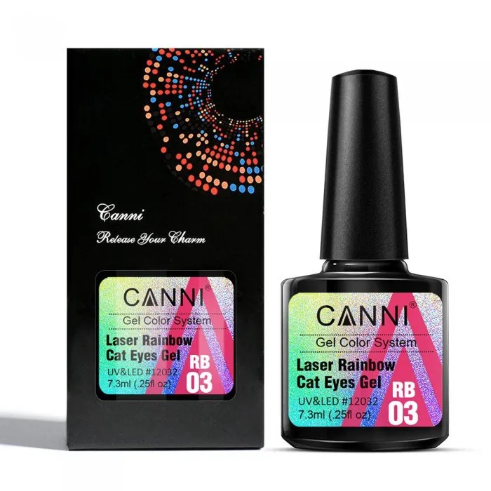 CANNI Laser Rainbow Cat Eyes Gel RB03