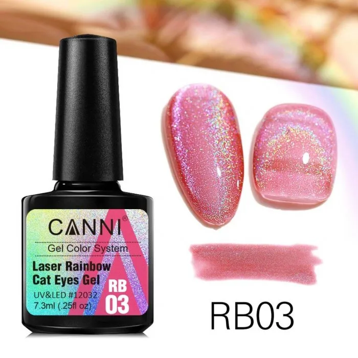 CANNI Laser Rainbow Cat Eyes Gel RB03