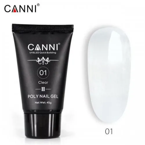 Canni Poly Nail Gel 01 Clear 45gr