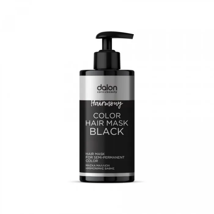 Dalon Hairmony Χρωμομάσκα Μαλλιών Μαύρη 300ml