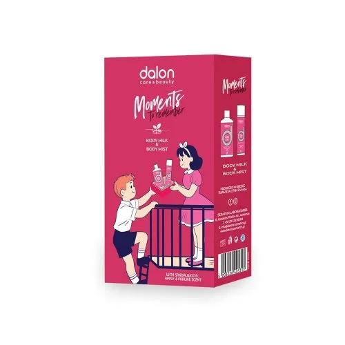 Dalon Body Milk 300ml + Body Mist 100ml Kiss Me-Gift Box