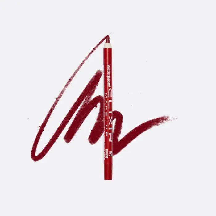 Elixir Make Up Lip Pencil Waterproof 075 Ruby Kiss