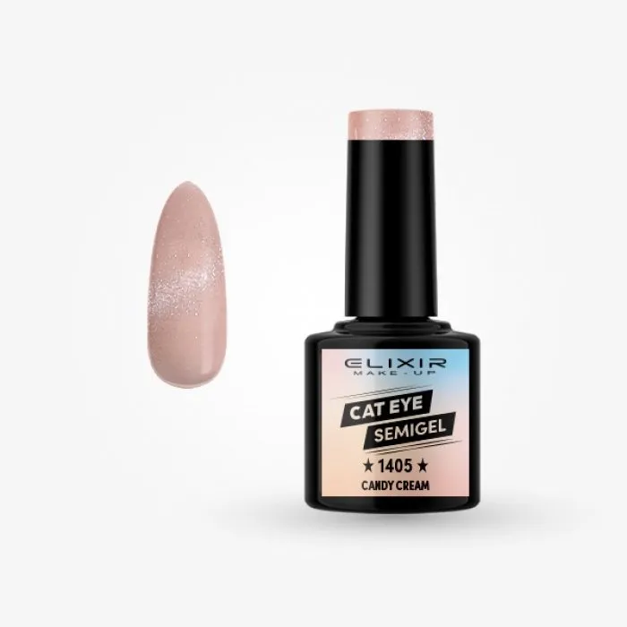 Elixir Cat Eye Semigel 8ml 1405 - Candy Cream