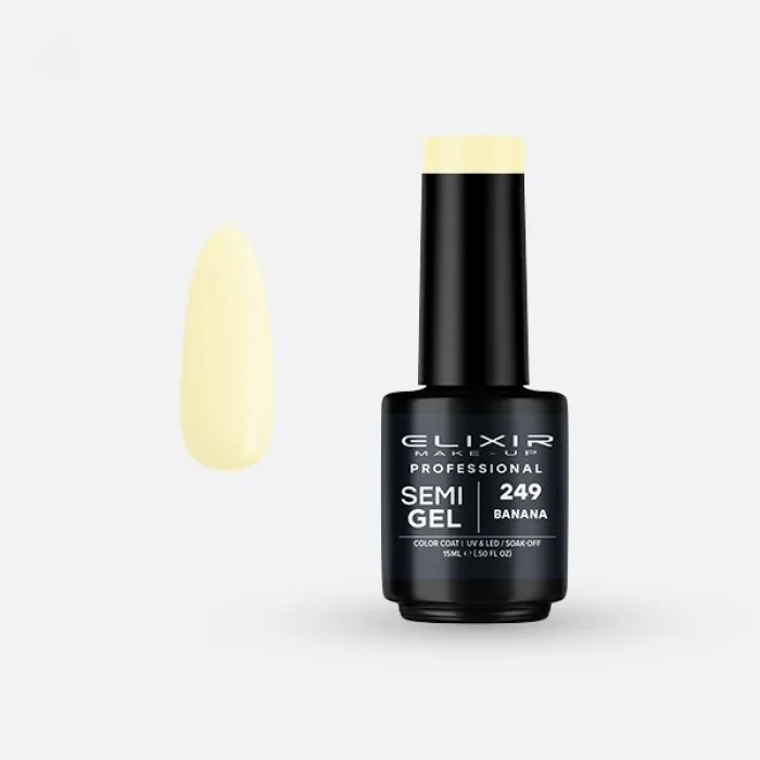 Elixir Make Up Semigel Color Coat Soak Off 249 Banana 15ml
