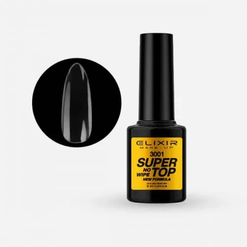 Elixir Ημιμόνιμο Βερνίκι New Formula 5ml 3001-Super Top Coat No Wipe