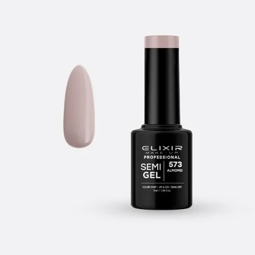 Elixir Make Up Semigel Color Coat Soak Off 573 Almond 5ml