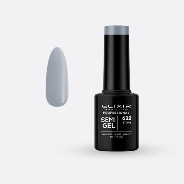 Elixir Make Up Semigel Color Coat Soak Off 632 Stone 5ml