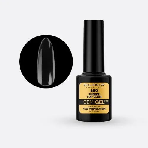Elixir Make Up Semigel Rubber Top Coat 680 5ml