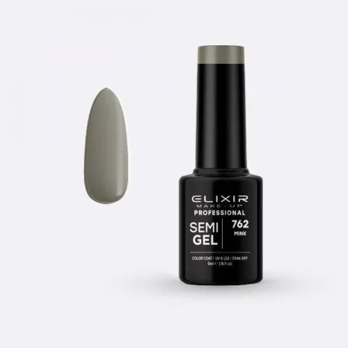 Elixir Make Up Semigel Color Coat Soak Off 762 Mink 5ml