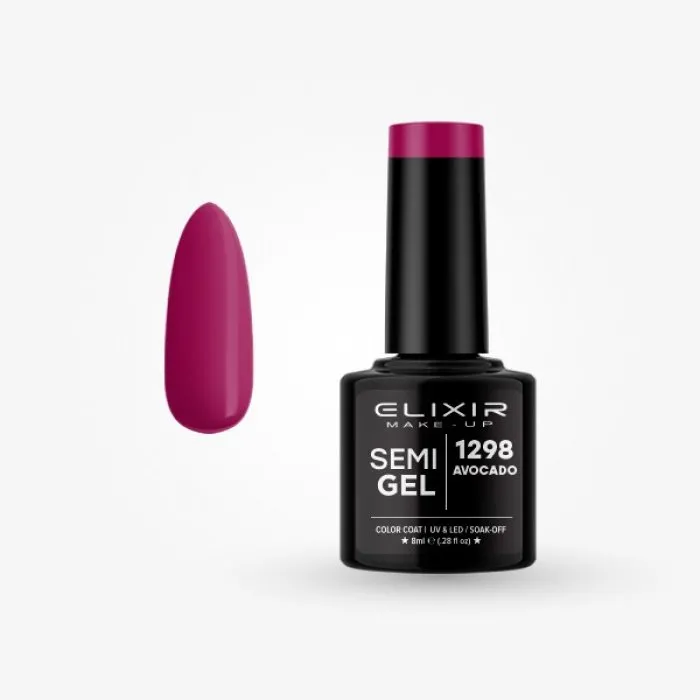 Elixir Make Up Semigel Color Coat Soak Off 1298 Avocado 8ml