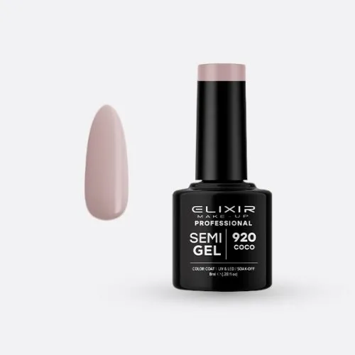 Elixir Make Up Semigel Color Coat Soak Off 920 Coco 8ml