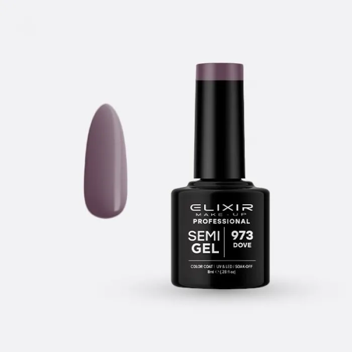 Elixir Make Up Semigel Color Coat Soak Off 973 Dove 8ml