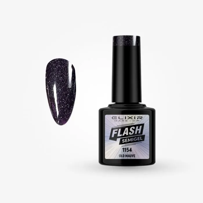 Elixir Make Up Semigel Color Coat Soak Off 1154 Old Mauve 8ml