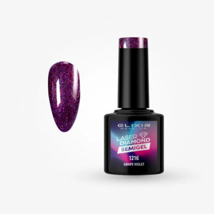 Elixir Laser Diamond Semigel 8ml 1216 - Grape Violet