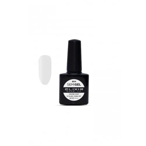 Elixir Make Up Semigel Color Coat Soak Off 804 White 8ml