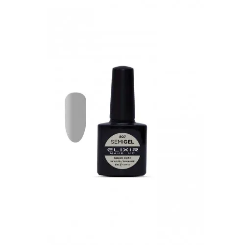 Elixir Make Up Semigel Color Coat Soak Off 807 Platinum 8ml