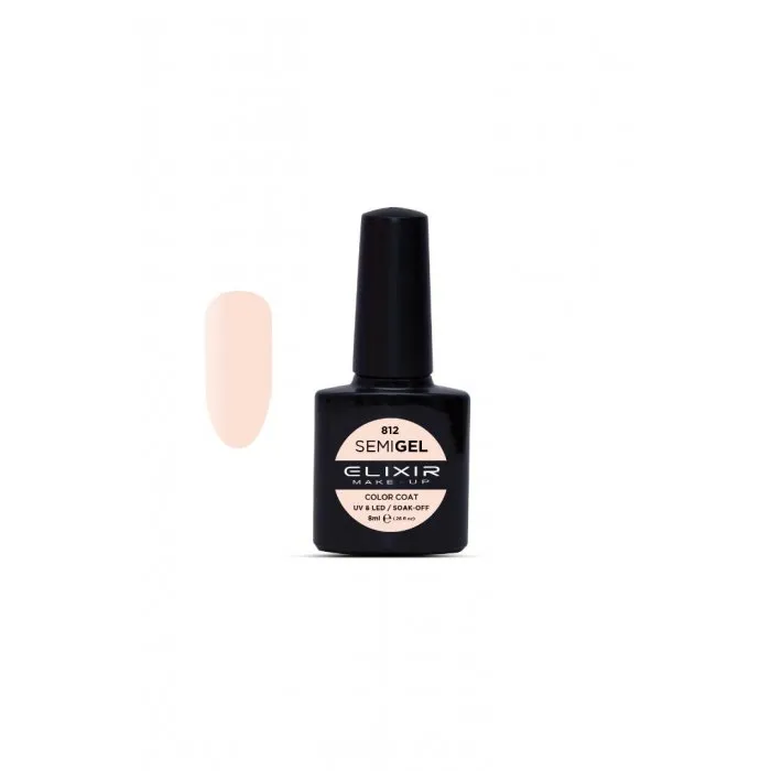 Elixir Make Up Semigel Color Coat Soak Off 812 Lemonade 8ml