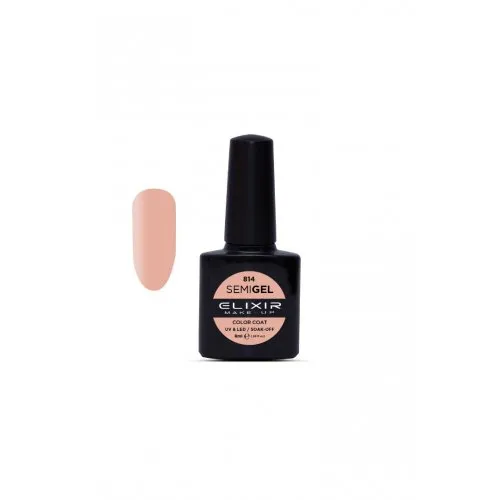 Elixir Make Up Semigel Color Coat Soak Off 814 Bleached Shell 8ml
