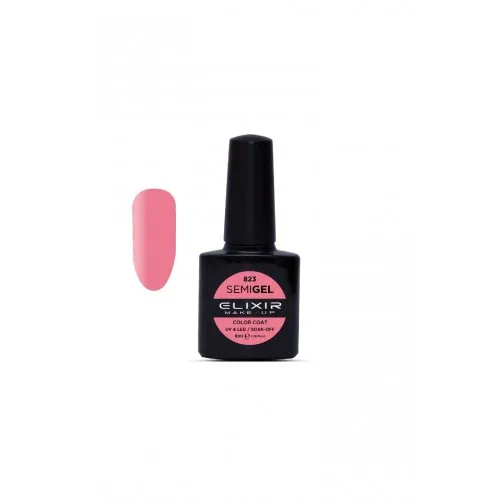 Elixir Make Up Semigel Color Coat Soak Off 823 Reddish Brown 8ml