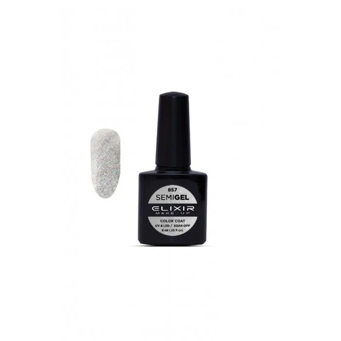 Elixir Make Up Semigel Color Coat Soak Off 857 Multi Transparent 8ml