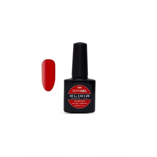 Elixir Make Up Semigel Color Coat Soak Off 896 Cherry 8ml