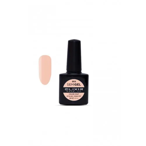 Elixir Make Up Semigel Color Coat Soak Off 905 Tea Rose 8ml