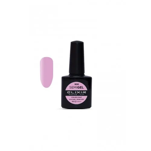 Elixir Make Up Semigel Color Coat Soak Off 908 Orchid 8ml