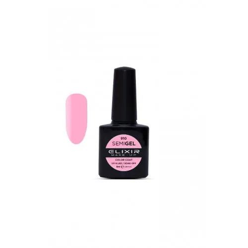 Elixir Make Up Semigel Color Coat Soak Off 910 Rose Pink 8ml