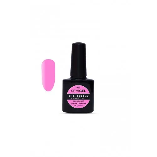 Elixir Make Up Semigel Color Coat Soak Off 911 Cerise 8ml