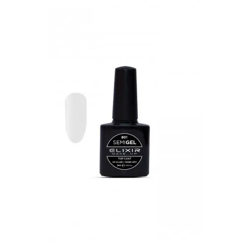 Elixir Make Up Semigel Top Coat 801 Soak Off 8ml