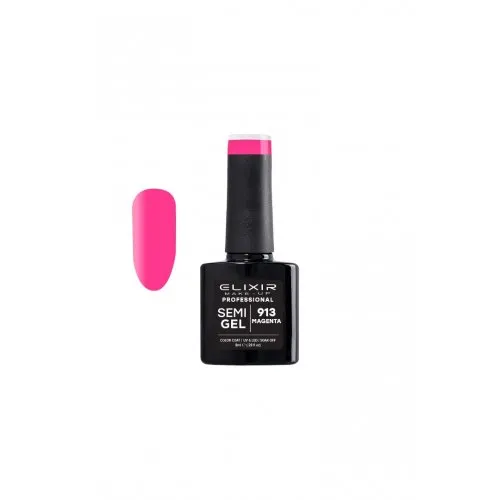 Elixir Make Up Semigel Color Coat Soak Off 913 Magenta 8ml