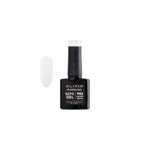 Elixir Make Up Semigel Color Coat Soak Off 943 Luxury White 8ml