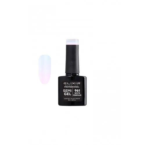 Elixir Make Up Semigel Color Coat Soak Off 961 White Mermaid 8ml