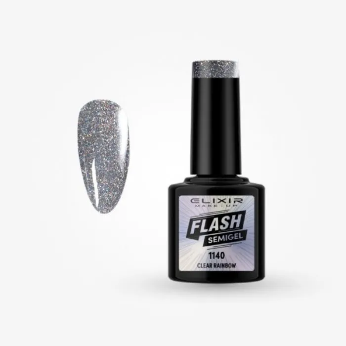 Elixir Flash Semigel 8ml 1140 - Clear Rainbow