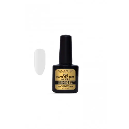 Elixir Make Up Semigel Matte Top Coat 802 No Wipe 8ml