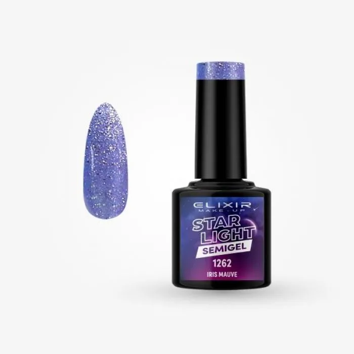 Elixir Star Light Diamond Semigel 8ml 1262 - Iris Mauve 