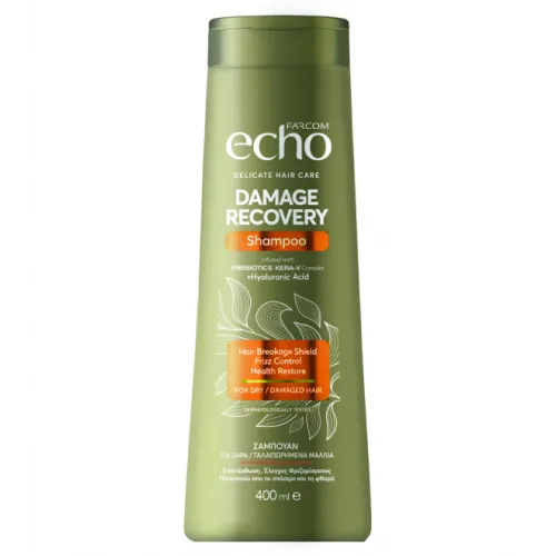 ECHO Σαμπουάν Damage Recovery 400ML Σαμπουάν για ξηρά / ταλαιπωρημένα μαλλιά.