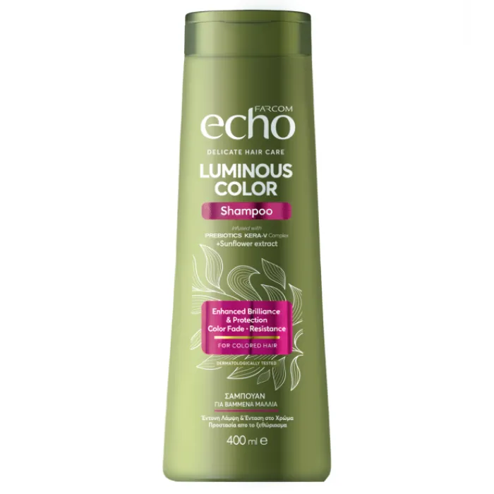 ECHO Σαμπουάν Luminous Color 400ml Σαμπουάν για βαμμένα μαλλιά