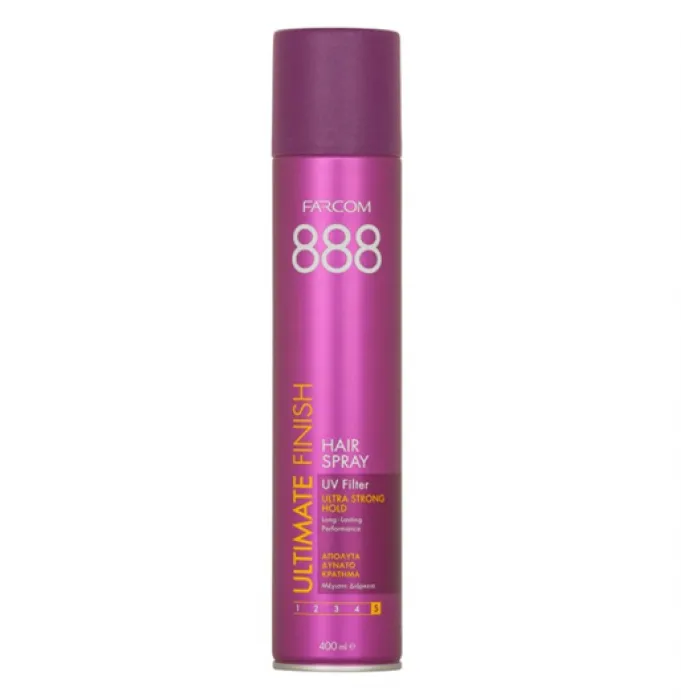 Farcom Hairspray Styling 888 Extra Strong Hold 400ml