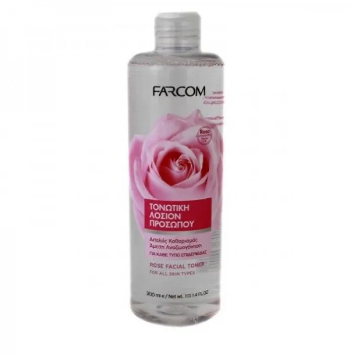 Farcom Τονωτική  Λοσιόν Προσώπου με Ροδόνερο 300ml