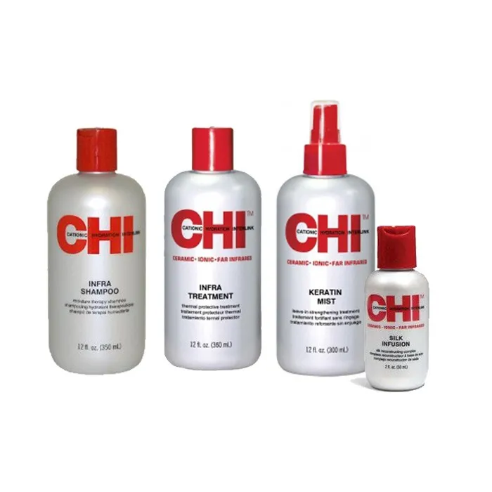 Chi Stylist Kit - Infra Shampoo 355ml & Infra Treatment 355ml & Keratin Mist 355ml & Silk Infusion 59ml