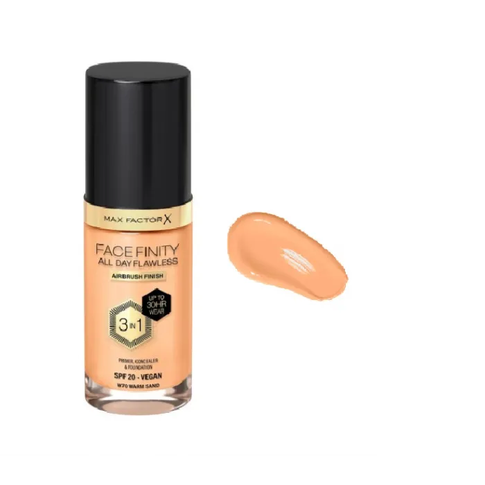 Max Factor Facefinity All Day Flawless 3 In 1 70 Warm Sand 30ml