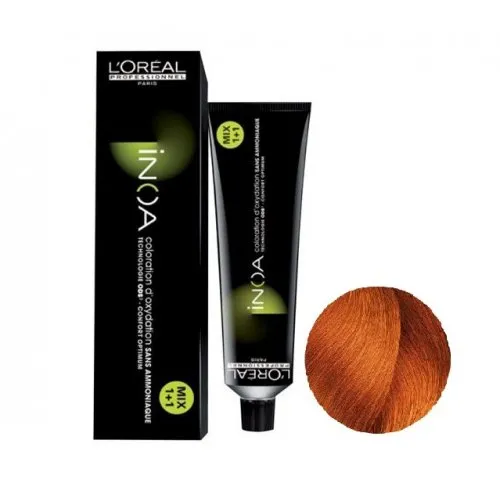 L'Oreal Inoa 7.44 Ξανθό Χάλκινο Έντονο Βαφή Μαλλιών - 60ml