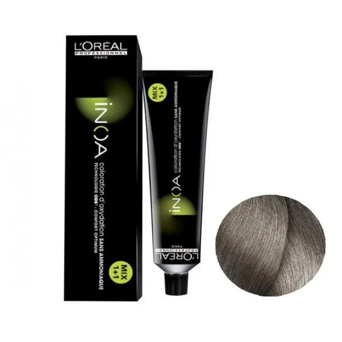 L'Oreal Inoa 8.1 Ξανθό Ανοιχτό Σαντρέ Βαφή Μαλλιών - 60γρ