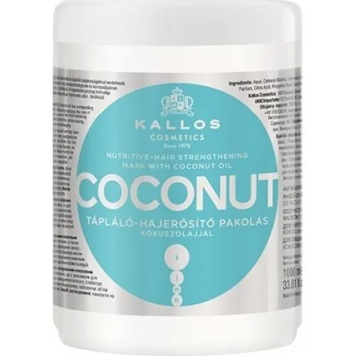 Kallos Cosmetics Coconut Hair Mask 1000ml