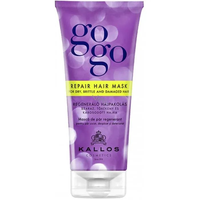 Kallos Gogo Regenerating Mask for Dry and Damaged Hair 200 ml Μάσκα Μαλλιών