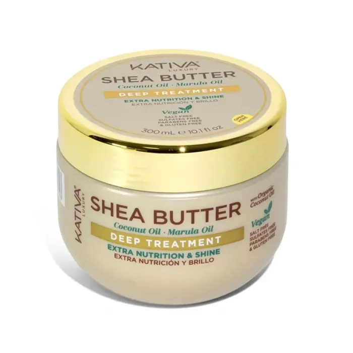 Kativa Shea Butter Coconut Marula Oil Deep Treatment 300ml – Mασκά Aναδόμησης - Θρέψης Για Όλους Τους Τύπους Μαλλιών